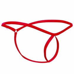 MOB - TANGA ROJO CON FORMA DE LAGRIMA TALLA L-XL