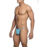 MOB - TANGA TRANSPARENTE CON FORMA DE T AQUA TALLA L-XL