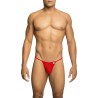 MOB - TANGA TRANSPARENTE CON FORMA DE T ROJO TALLA L-XL