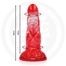 EPIC - AGNIS DILDO FUEGO CARMESÍ