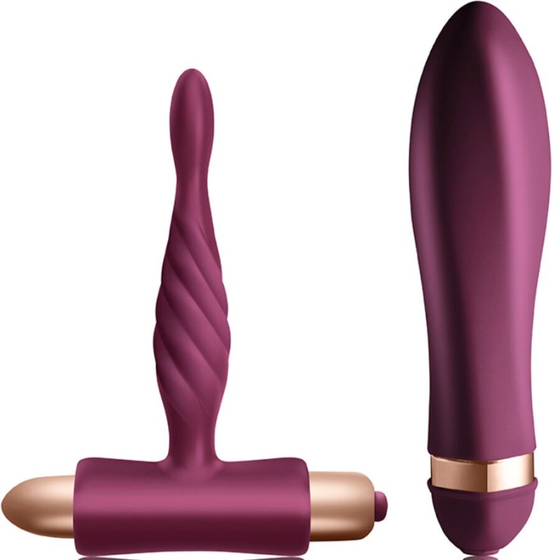 CLIMAXIMUM - DARE KIT VIBRADOR TRENZADO PLUG ANAL PRINCIPIANTES