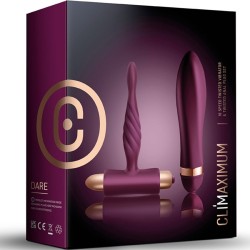 CLIMAXIMUM - DARE KIT VIBRADOR TRENZADO PLUG ANAL PRINCIPIANTES