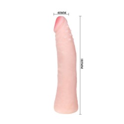 BAILE - DILDO SILICONA TACTO PIEL REALÍSTICO 19 CM COLOR CAJA ALEATORIO