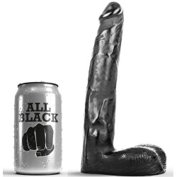 ALL BLACK - DILDO REALÍSTICO 21 CM