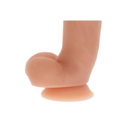 GET REAL - DILDO SILICONA 18 CM CON TESTÍCULOS NATURAL