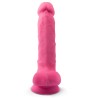 SILEXD - MODELO 1 PENE REALÍSTICO SILICONA PREMIUM SILEXPAN ROSA FLUORESCENTE 17.5 CM