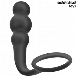 ADDICTED TOYS - PLUG ANAL CON ANILLO SILICONA MODELO 1