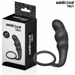 ADDICTED TOYS - PLUG ANAL CON ANILLO SILICONA MODELO 4