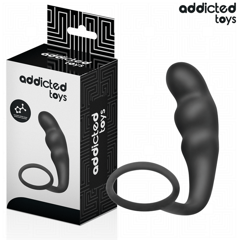 ADDICTED TOYS - PLUG ANAL CON ANILLO SILICONA MODELO 4