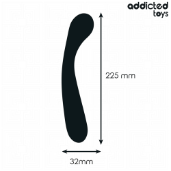 ADDICTED TOYS - MASAJEADOR ANAL DOBLE SILICONA 22,5 CM