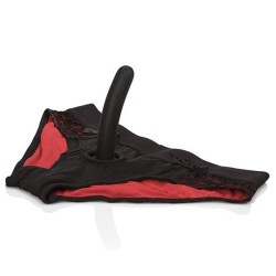 CALEXOTICS - SCANDAL SET DE BRAGUITAS ROJAS CON DILDO TALLA S-M