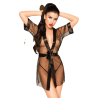 PENTHOUSE - MIDNIGHT MIRAGE PEIGNOIR NEGRO S-L