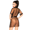 PENTHOUSE - MIDNIGHT MIRAGE PEIGNOIR NEGRO S-L