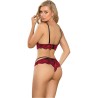 SUBBLIME - SET DOS PIEZAS TOP Y PANTIES ENCAJE S-M