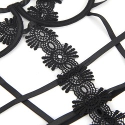 SUBBLIME - TEDDY TIRAS ENCAJE S-M