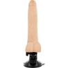 BASECOCK - VIBRADOR REALÍSTICO ARTICULABLE CONTROL REMOTO NATURAL 18.5 CM -O- 4 CM