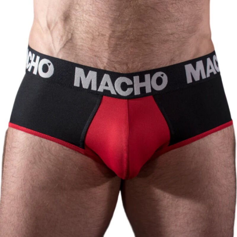 MACHO - MS26N SLIP NEGRO-ROJO L