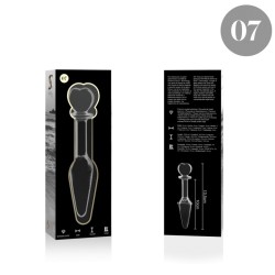 NEBULA SERIES BY IBIZA - MODELO 7 PLUG CRISTAL TRANSPARENTE 13.5 CM -O- 3 CM