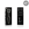 NEBULA SERIES BY IBIZA - MODELO 7 PLUG CRISTAL TRANSPARENTE 13.5 CM -O- 3 CM