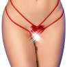 CHILIROSE - CR 4695 BABYDOLL and TANGA CROTCHLESS ROJO S-M