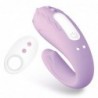 Brightmauve Vibrador para Parejas Doble Motor Control Remoto USB Silicona