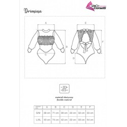 LIVCO CORSETTI FASHION - DRIMINA LC90690 BODY AZUL MARINO S-M