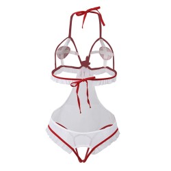 SUBBLIME - DISFRAZ DE ENFERMERA SEXY SIN ENTREPIERNA S-M