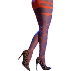 CHILIROSE - CR 4706 MEDIAS CABARET NARANJA S-M