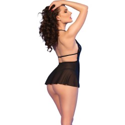 CHILIROSE - CR 4720 BABYDOLL and TANGA NEGRO S