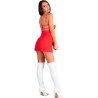 LIVCO CORSETTI FASHION - SANTAS CANDY LC 90722 CAMISA TANGA NAVIDEÑO S-M