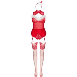 LIVCO CORSETTI FASHION - LIMPID SNOWFLAKES LC 90604 BODY MEDIAS DIADEMA NAVIDEÑA S-M