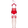 LIVCO CORSETTI FASHION - LIMPID SNOWFLAKES LC 90604 BODY MEDIAS DIADEMA NAVIDEÑA S-M