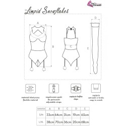 LIVCO CORSETTI FASHION - LIMPID SNOWFLAKES LC 90604 BODY MEDIAS DIADEMA NAVIDEÑA S-M