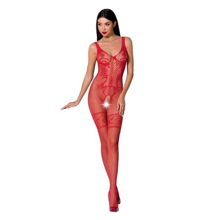PASSION - WOMAN BS069 BODYSTOCKING ROJO TALLA ÚNICA