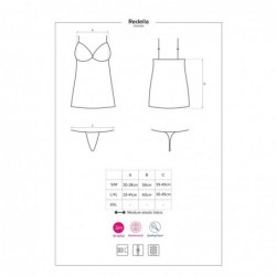 Redella Chemise y Tanga Negro