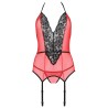 PASSION - PEONIA CORSET EROTIC LINE ROJO S-M