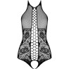 PASSION - BS094 BODYSTOCKING NEGRO TALLA ÚNICA
