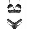 PASSION - DOLLY SET DOS PIEZAS NEGRO S-M