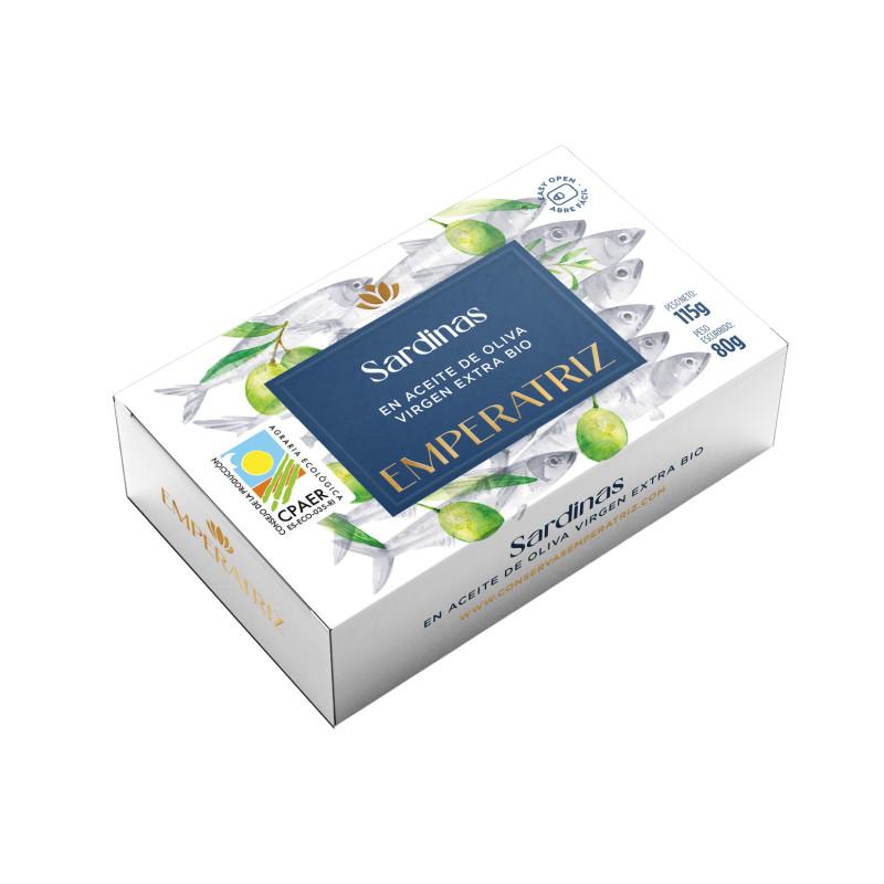 Sardinas en Aceite oliva Bio Lata 125ml Emperatriz