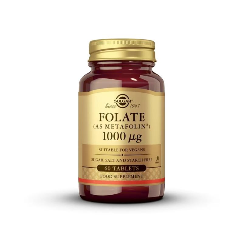 Folato (Metafolin) 1000mcg 60 comprimidos Solgar