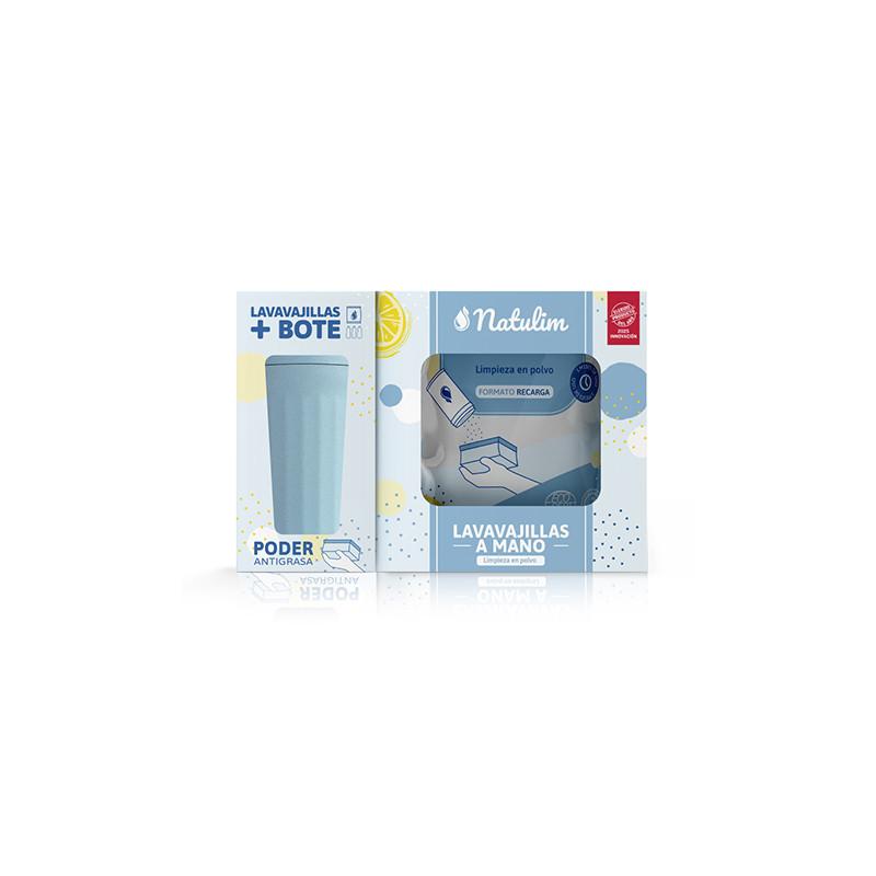 Pack Lavavajillas a mano polvo Ecocert 250g + Bote Natulim