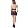 LIVCO CORSETTI FASHION - LEISA LC 20201 CAMISETA TANGA CON ENCAJE NEGRO S-M