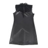 SUBBLIME - 957544 VESTIDO DE CUERO CON CUELLO DE ENCAJE NEGRO S-M