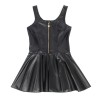 SUBBLIME - 957667 VESTIDO DE CUERO CON CREMALLERA DE CORAZÓN NEGRO S-M