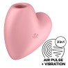 SATISFYER - CUTIE HEART ESTIMULADOR Y VIBRADOR AZUL