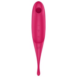 SATISFYER - TWIRLING PRO ESTIMULADOR Y VIBRADOR ROJO