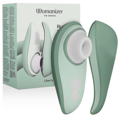 WOMANIZER - LIBERTY 2 ESTIMULADOR and ONDAS ESTIMULADORAS CLÍTORIS VERDE CLARO