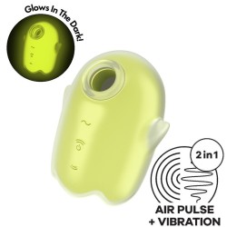 SATISFYER - GLOWING GHOST AIR PULSE and VIBRADOR AMARILLO