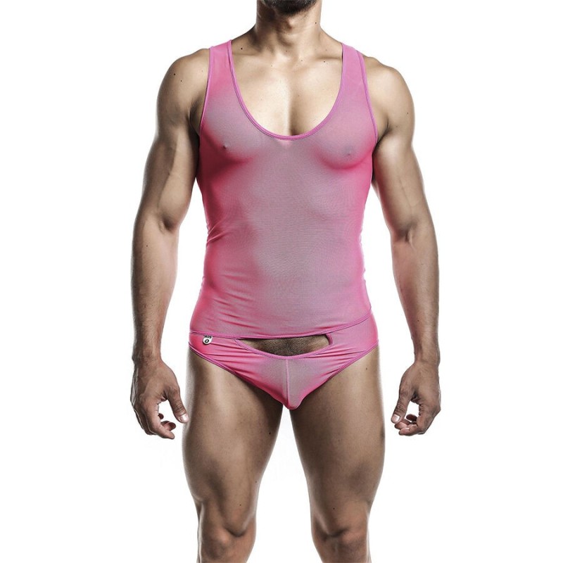 MOB - BODYSHEER TRANSPARTE ROSA TALLA L-XL