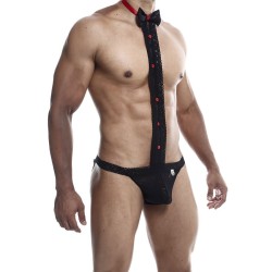 MOB - ESMOQUIN CON TANGA DE ENCAJE TALLA L-XL